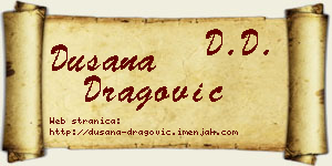 Dušana Dragović vizit kartica